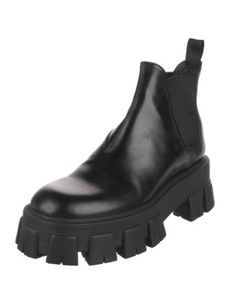 Prada Leather Chelsea Boots