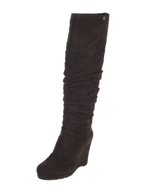 Prada Suede Slouch Boots