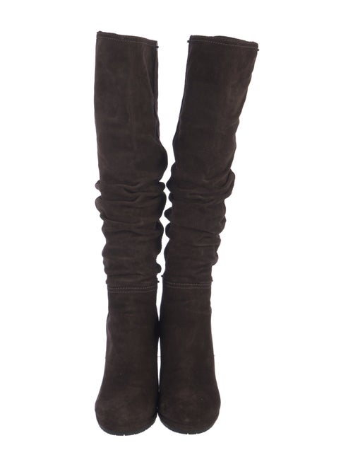 Prada Suede Slouch Boots
