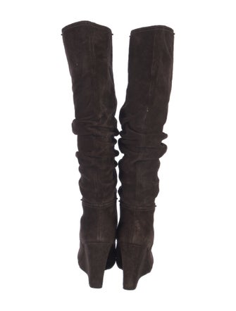 Prada Suede Slouch Boots