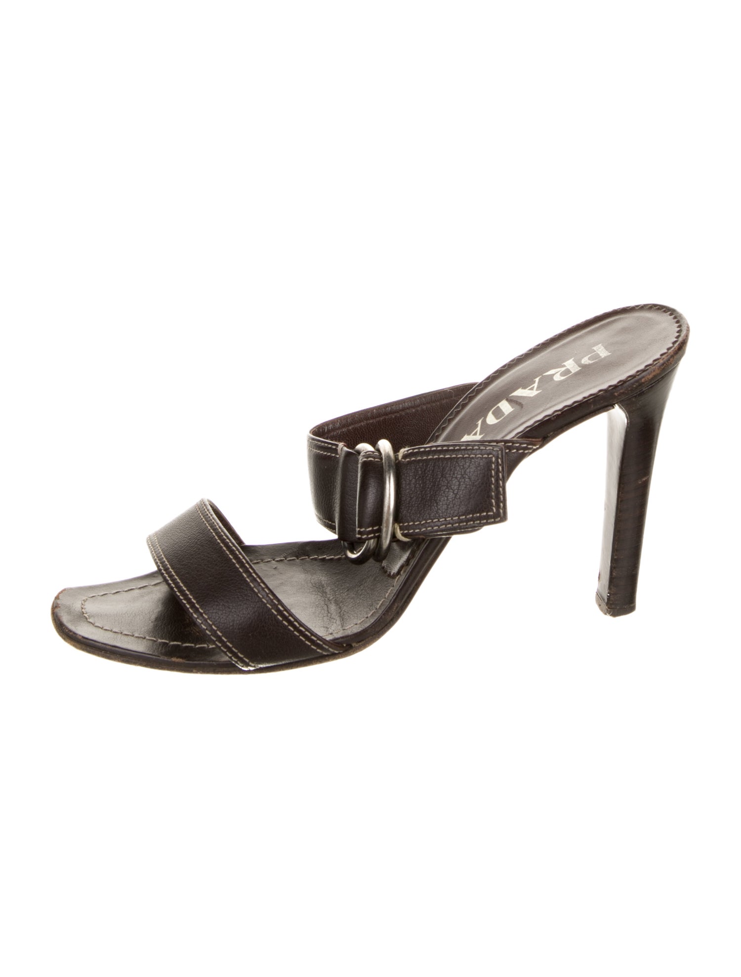 Prada Leather Slides