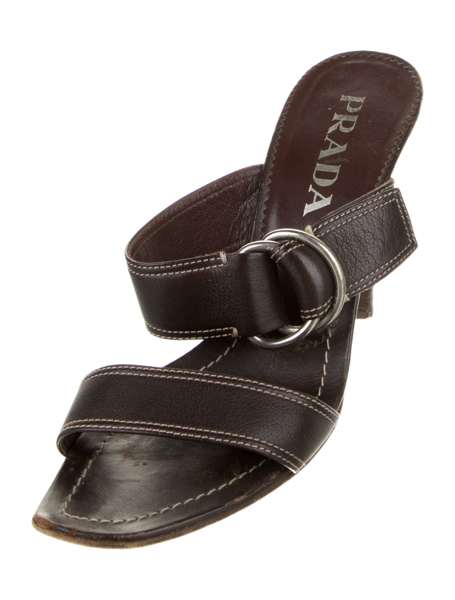 Prada Leather Slides