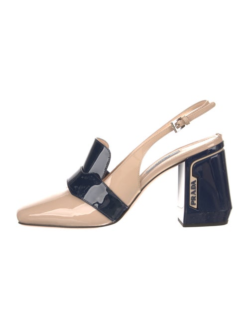 Prada Patent Leather Slingback Pumps