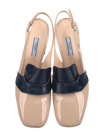 Prada Patent Leather Slingback Pumps