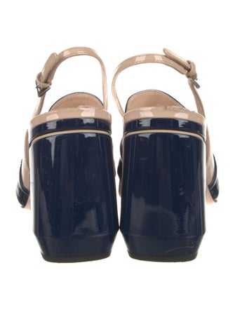 Prada Patent Leather Slingback Pumps