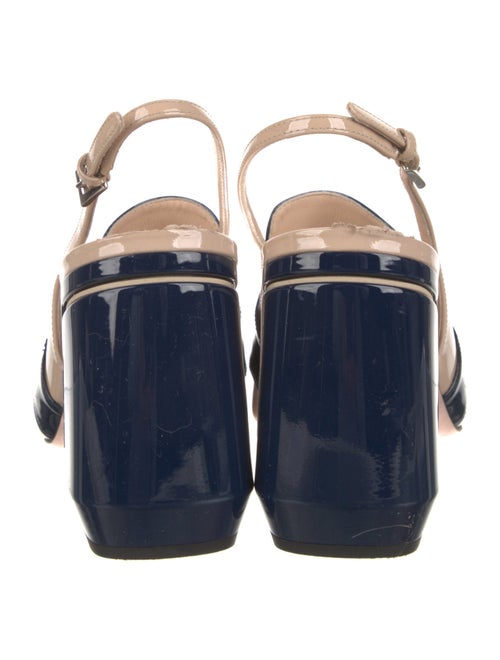 Prada Patent Leather Slingback Pumps