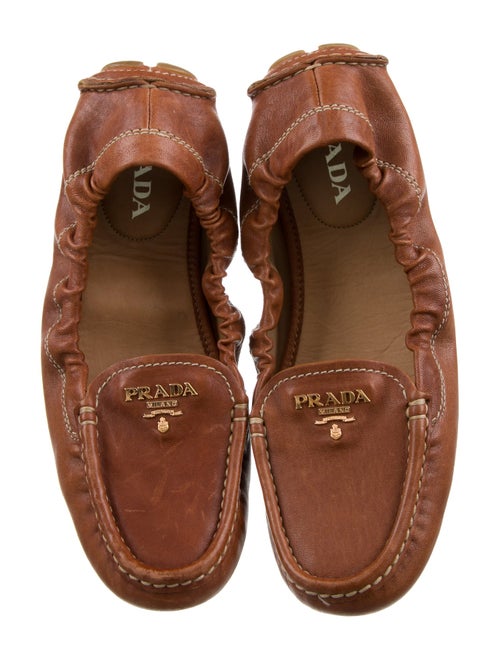 Prada Leather Ballet Flats