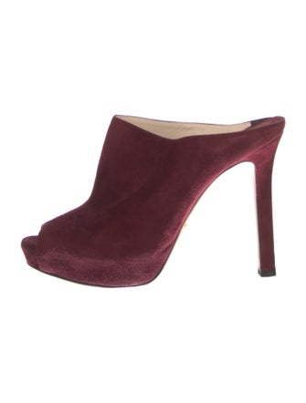 Prada Suede Mules