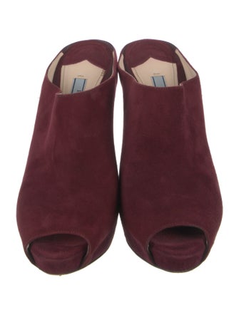 Prada Suede Mules