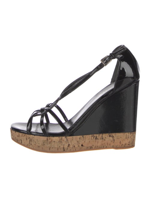 Prada Patent Leather Slingback Sandals