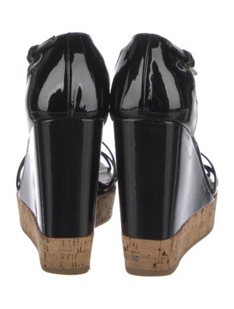 Prada Patent Leather Slingback Sandals