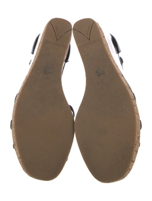 Prada Patent Leather Slingback Sandals