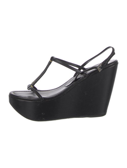 Prada Leather T-Strap Sandals