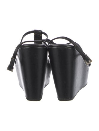 Prada Leather T-Strap Sandals