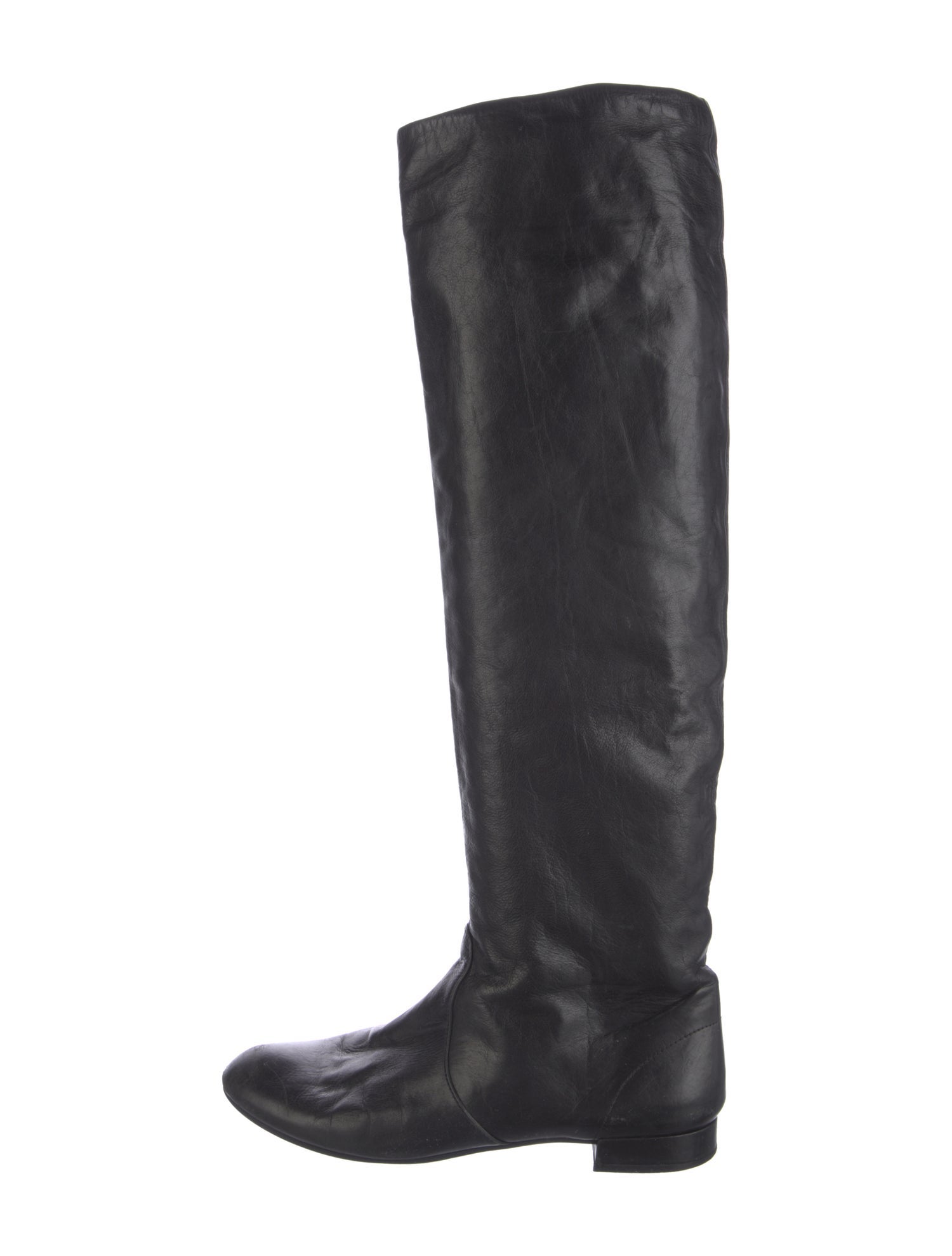 Prada Leather Riding Boots
