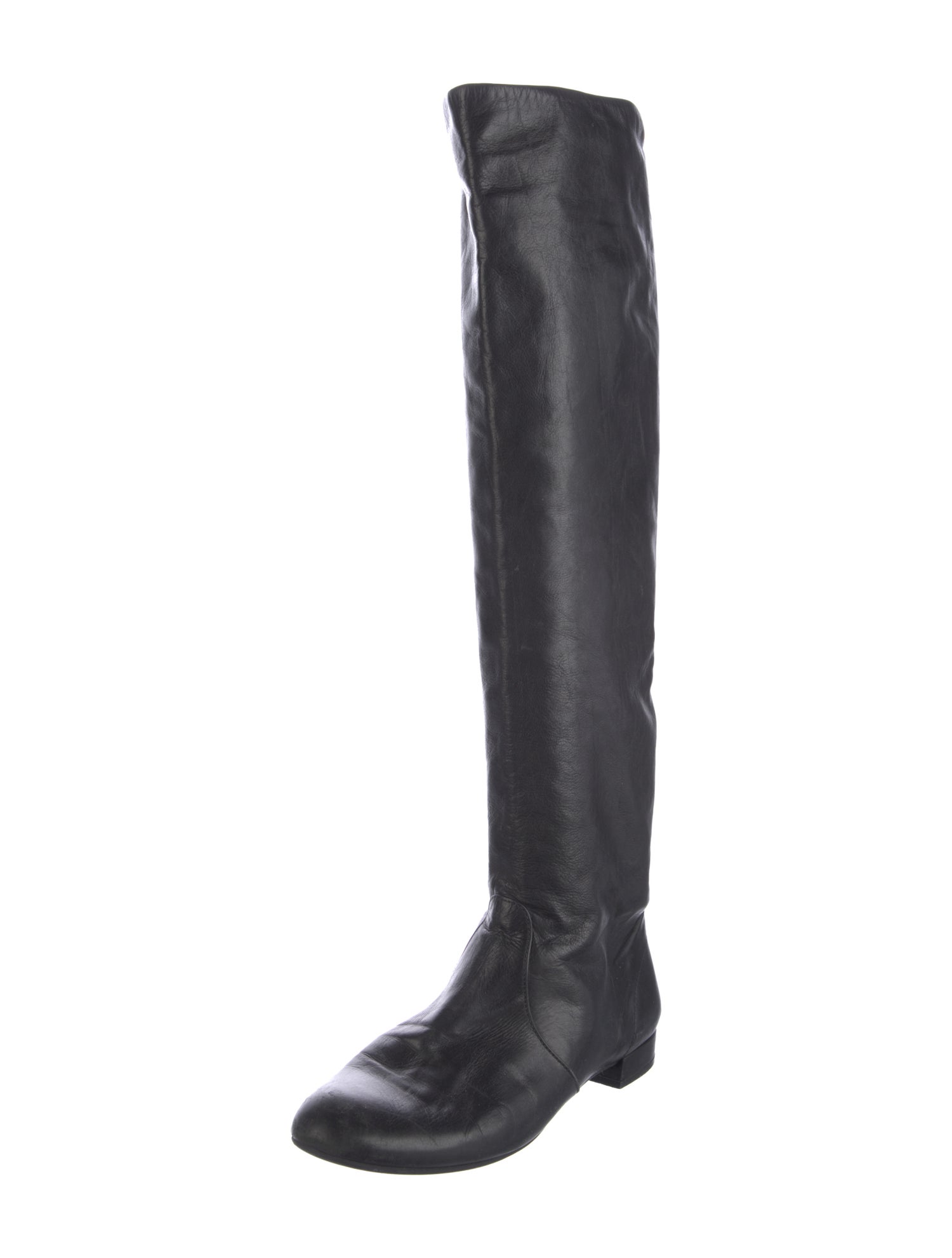 Prada Leather Riding Boots