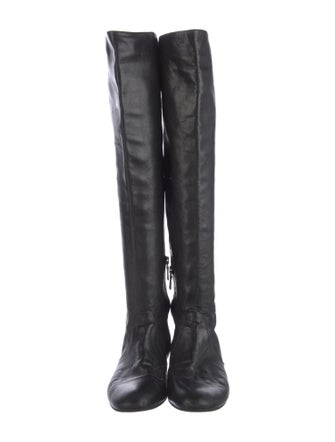 Prada Leather Riding Boots