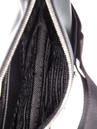 Prada Enameled Metal Triangle Belt Bag
