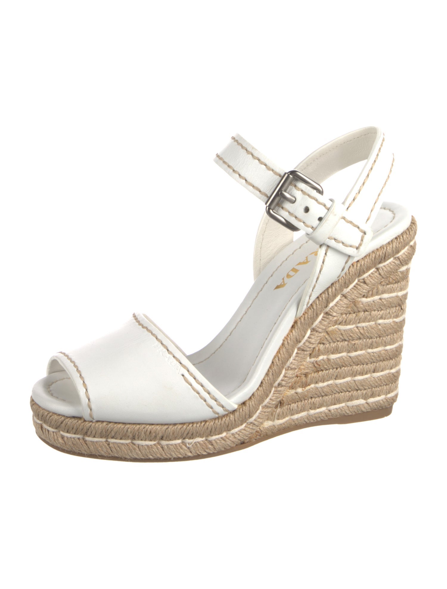 Prada Leather Espadrilles