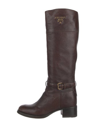 Prada Leather Riding Boots
