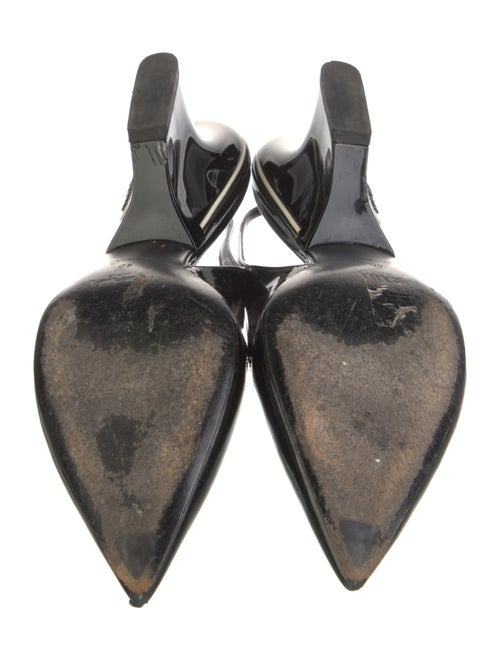 Prada Patent Leather Slingback Pumps