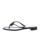 Prada Leather Studded Accents Flip Flops