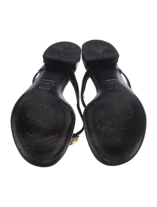 Prada Leather Studded Accents Flip Flops