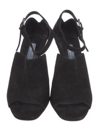 Prada Suede Slingback Pumps