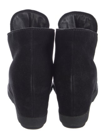 Prada Suede Lace-Up Boots