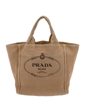 Prada Enameled Metal Triangle Tote