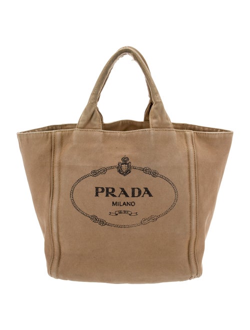 Prada Enameled Metal Triangle Tote