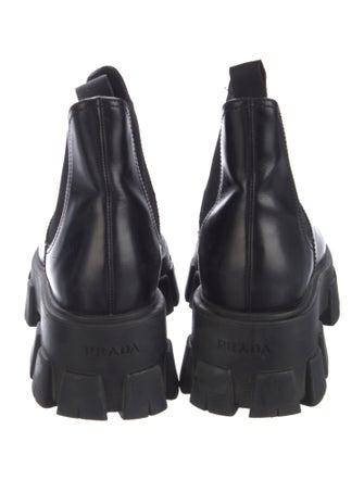 Prada Leather Chelsea Boots