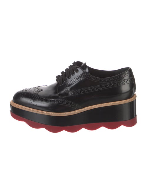 Prada Leather Lasercut Accents Oxfords