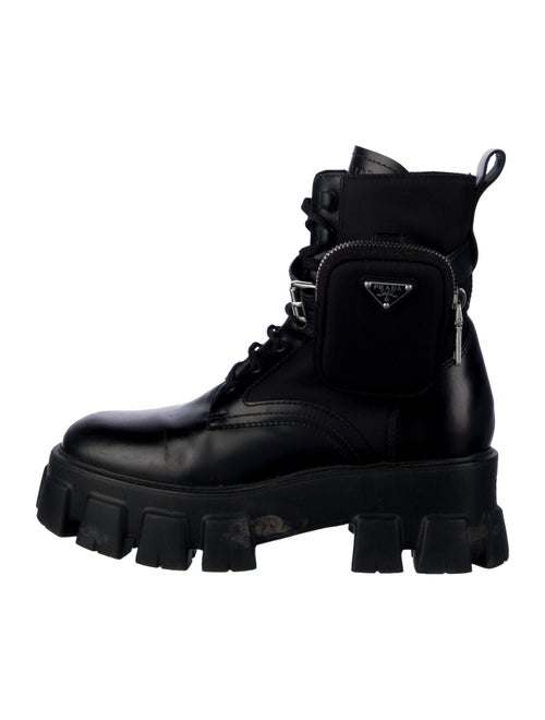 Prada Leather Combat Boots