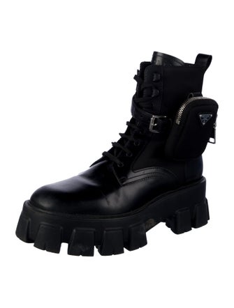 Prada Leather Combat Boots