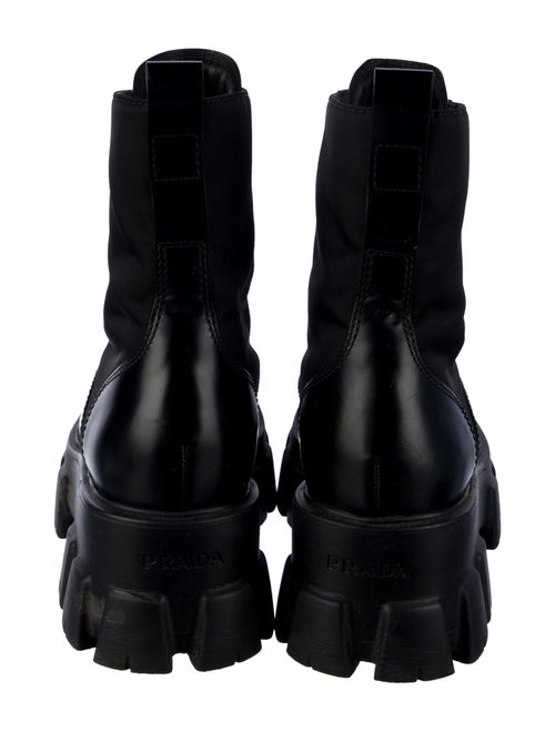Prada Leather Combat Boots
