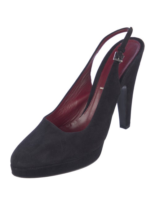 Prada Suede Slingback Pumps