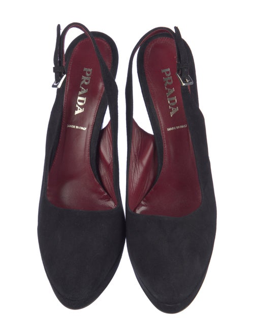Prada Suede Slingback Pumps