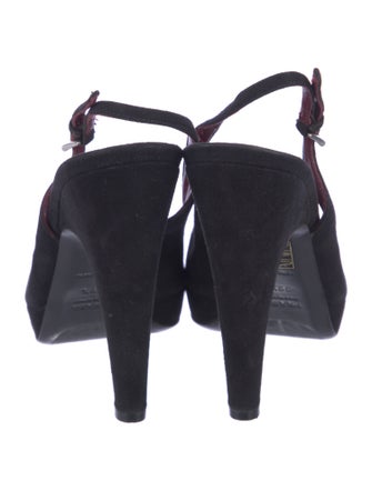 Prada Suede Slingback Pumps