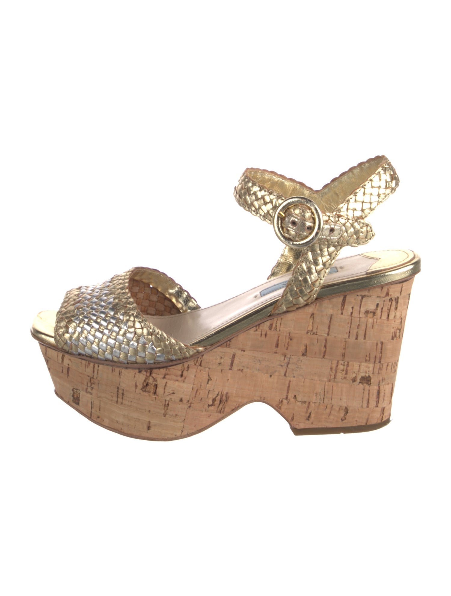 Prada Braided Accents Sandals