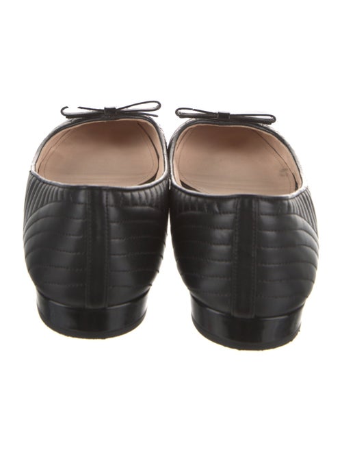 Prada Quilted Pattern Leather Ballet Flats
