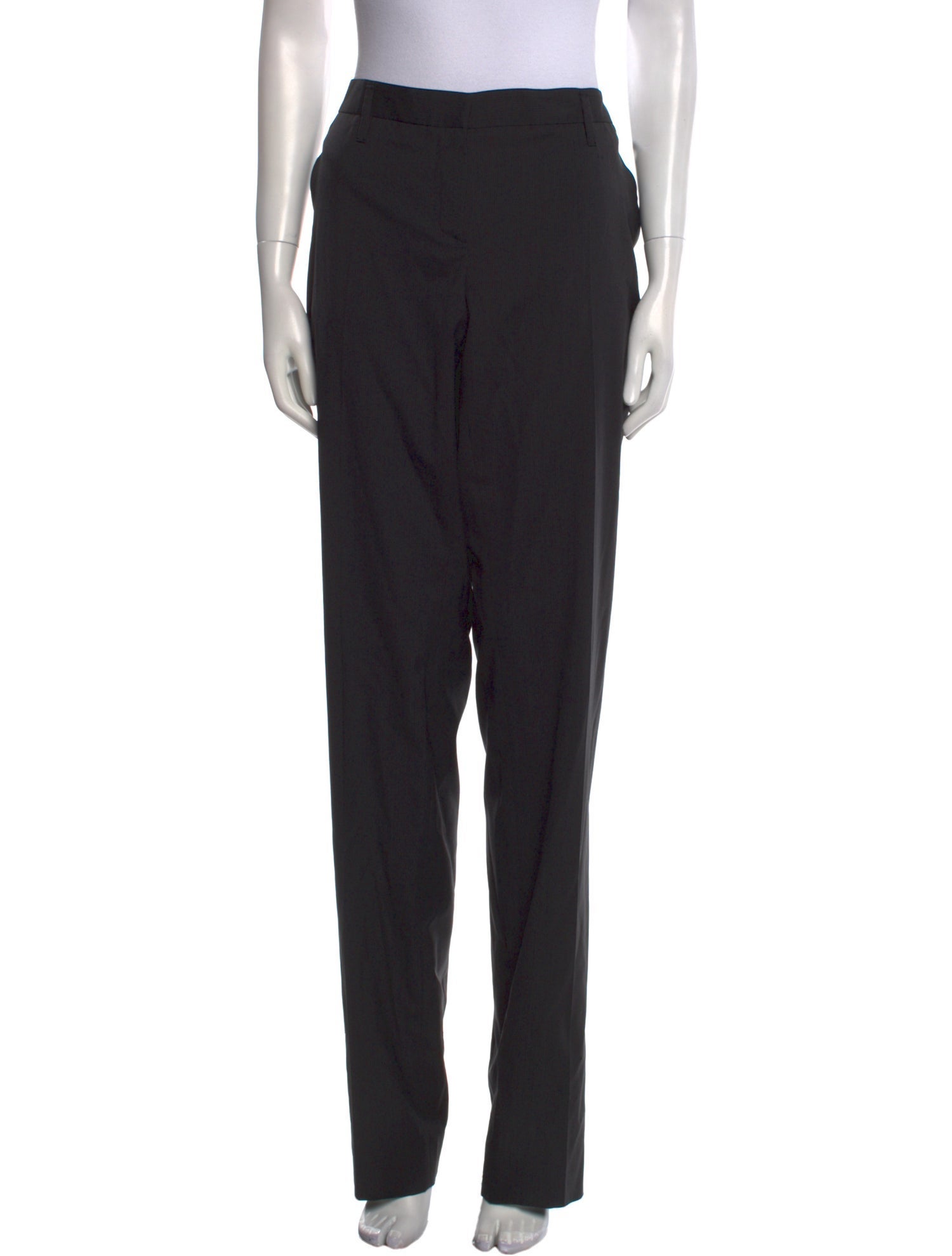 Prada Virgin Wool Straight Leg Pants