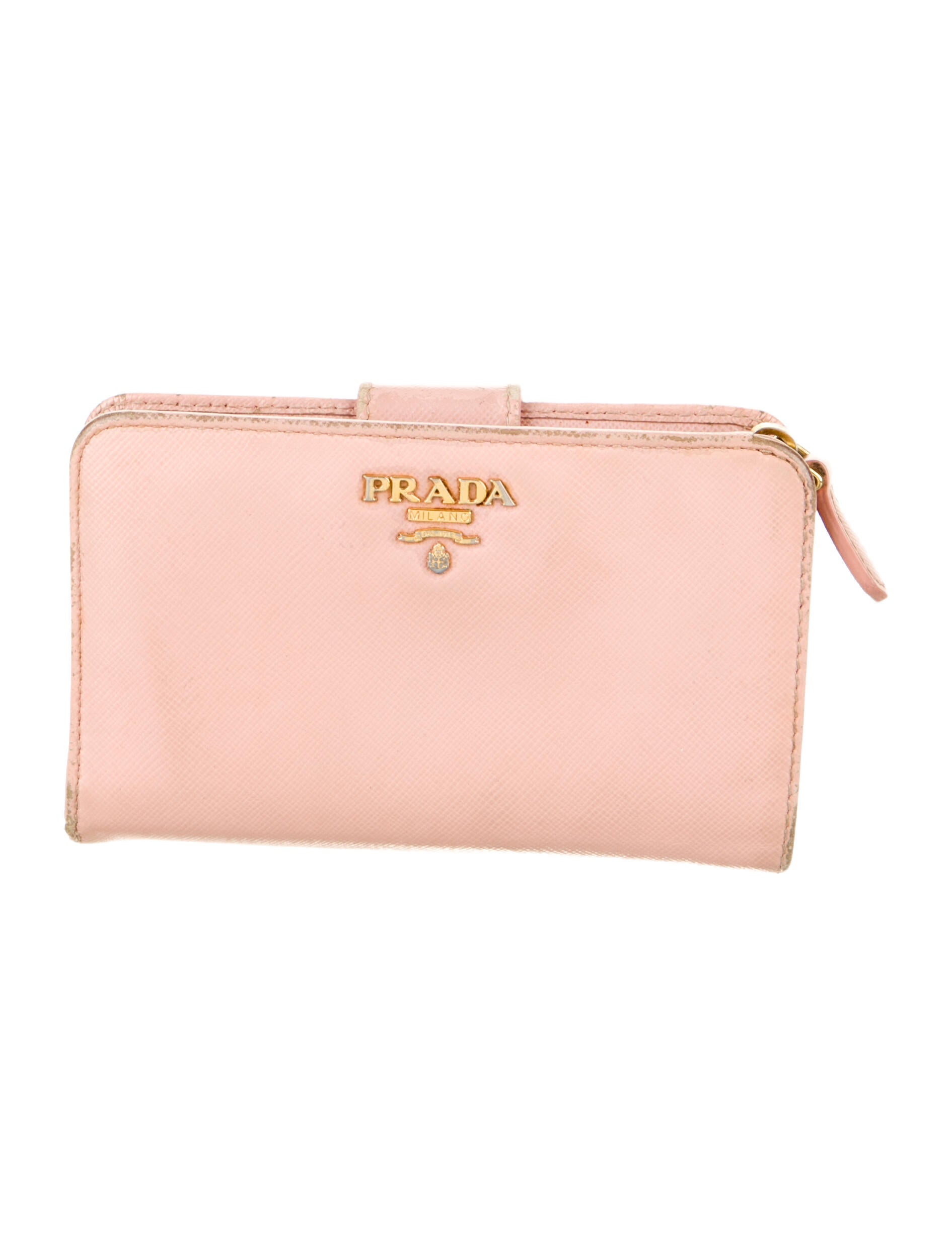 Prada Saffiano Metal Leather French Purse