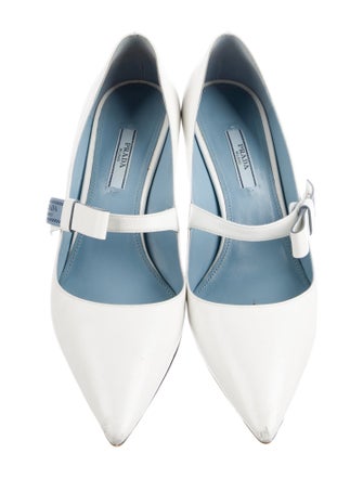 Prada Leather Bow Accents Pumps
