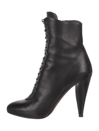 Prada Leather Lace-Up Boots