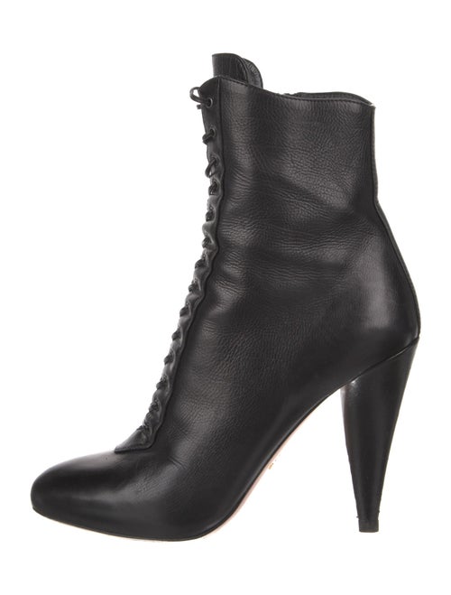 Prada Leather Lace-Up Boots