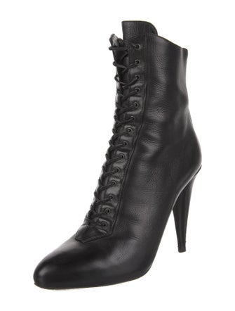 Prada Leather Lace-Up Boots