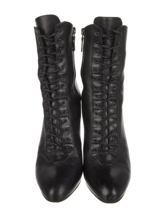 Prada Leather Lace-Up Boots