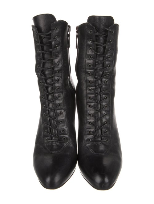 Prada Leather Lace-Up Boots