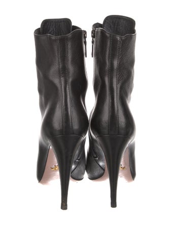 Prada Leather Lace-Up Boots